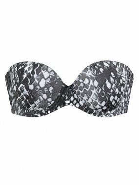 Calvin Klein Snake Print Strapless Bra 32C Y2K Bandeau Lingerie